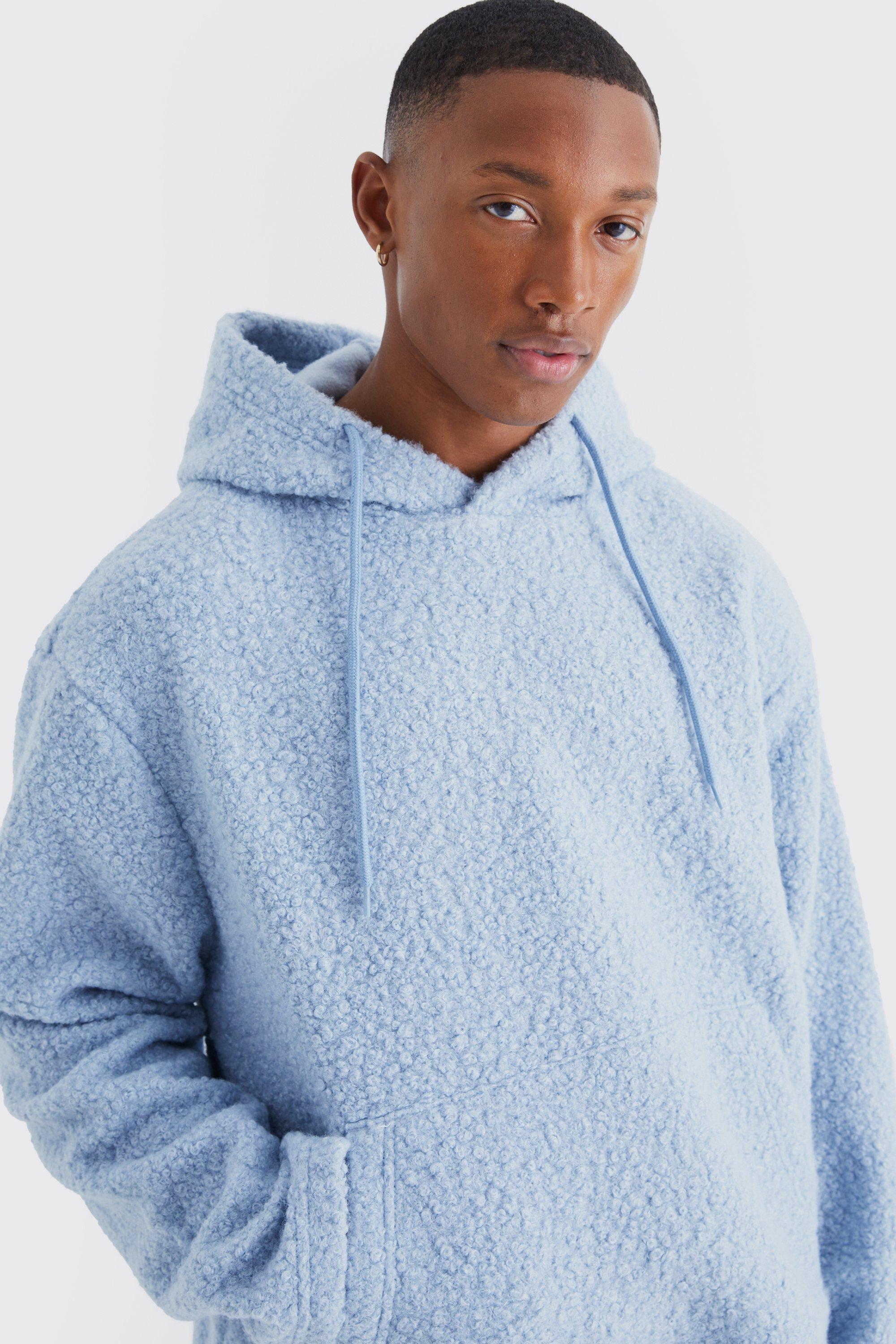 Oversized Boxy Boucle Borg Hoodie